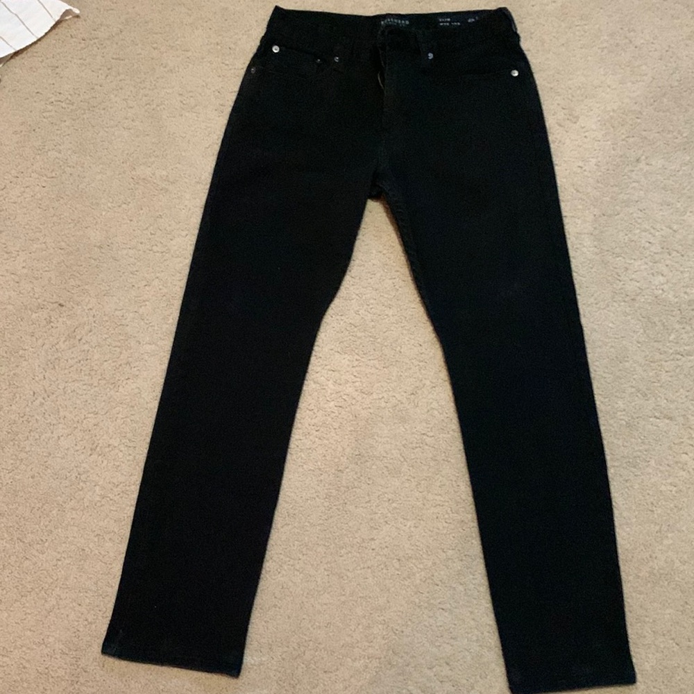 Mens bullhead slim fit 32x32 black jeans